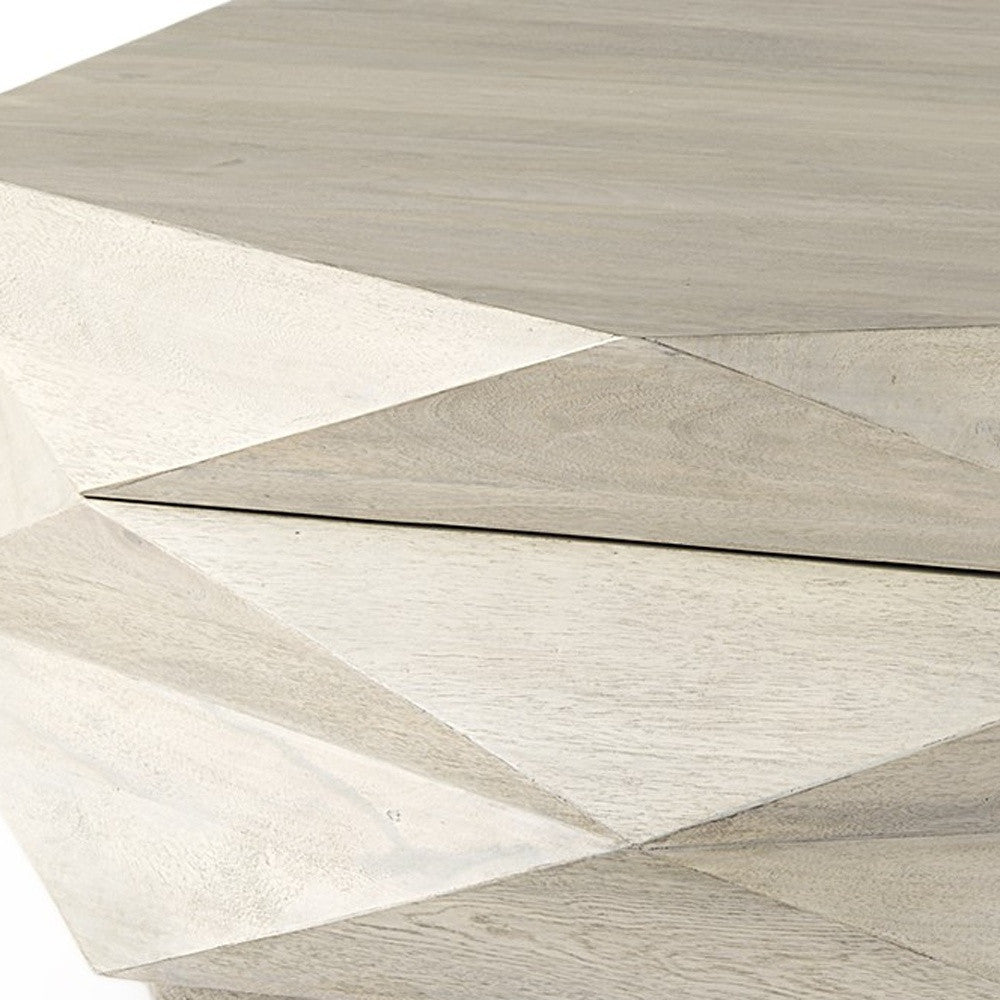 REDONDO HEXAGON SOLID WOOD COFFEE TABLE