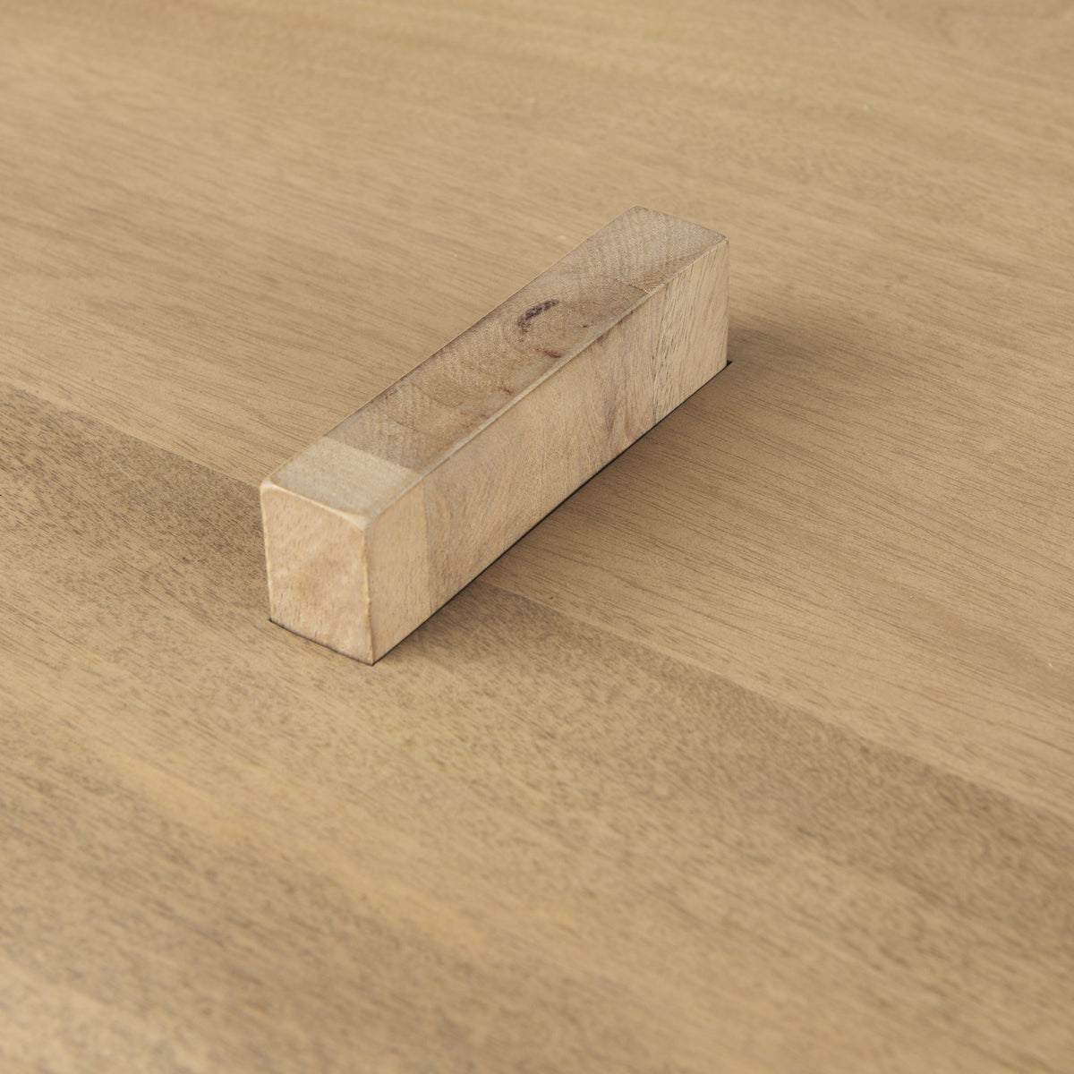 34" NATURAL WOOD COFFEE TABLE - Varnish & Vibe