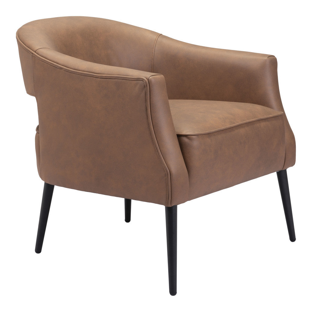 MANHATTAN FAUX LEATHER ARM CHAIR - Varnish & Vibe
