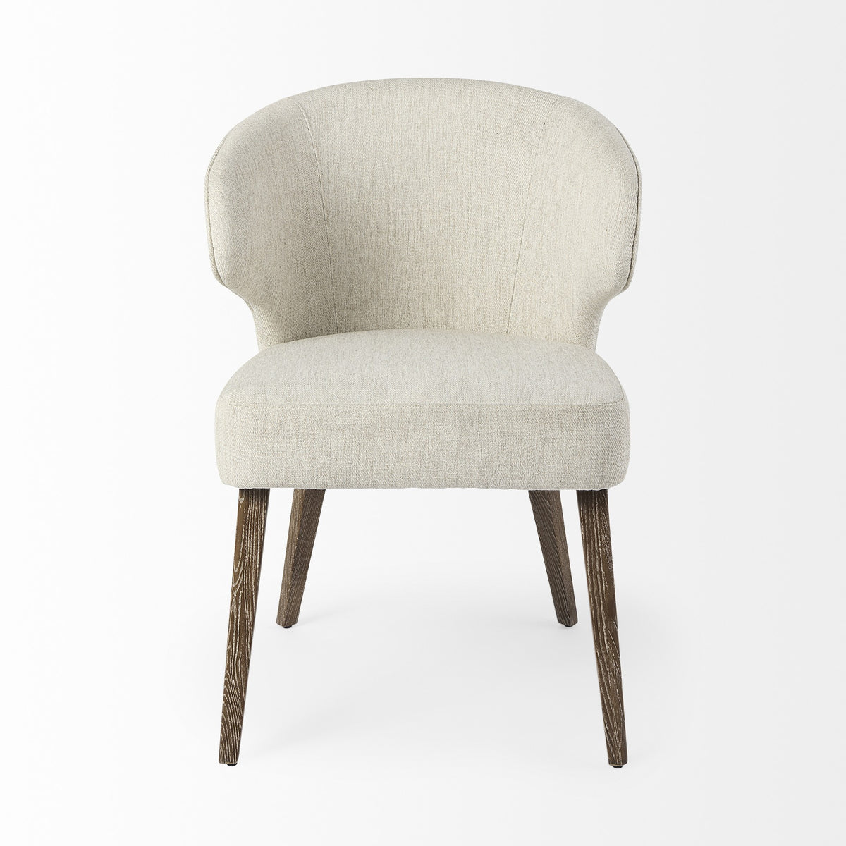 HERMOSA WINGBACK IVORY-WOOD DINING CHAIR - Varnish & Vibe