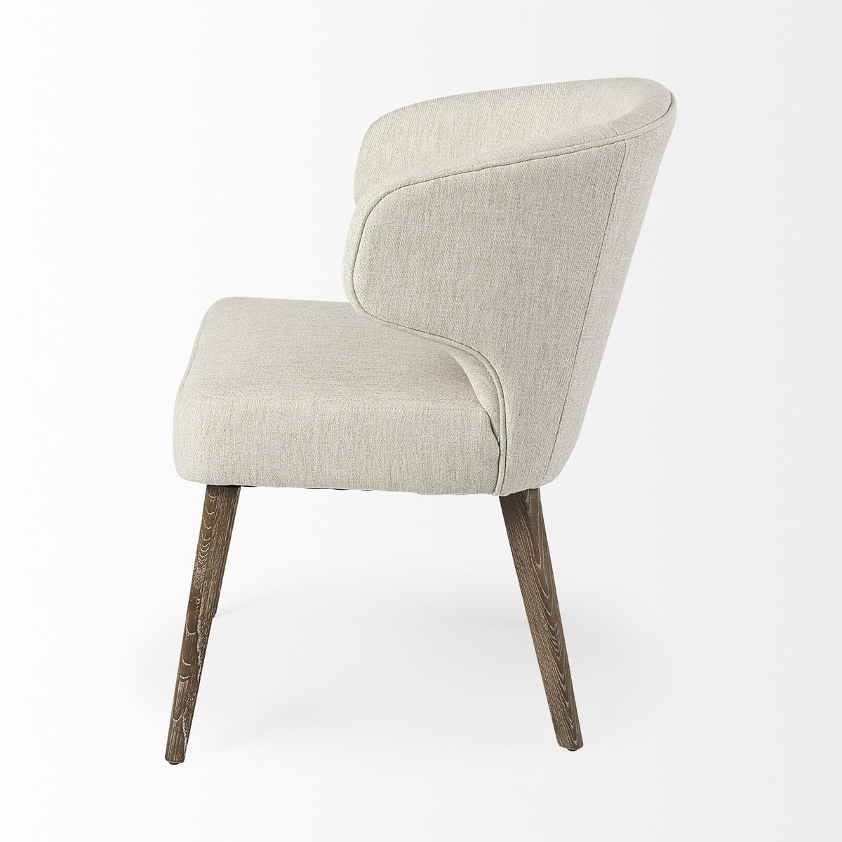 HERMOSA WINGBACK IVORY-WOOD DINING CHAIR - Varnish & Vibe