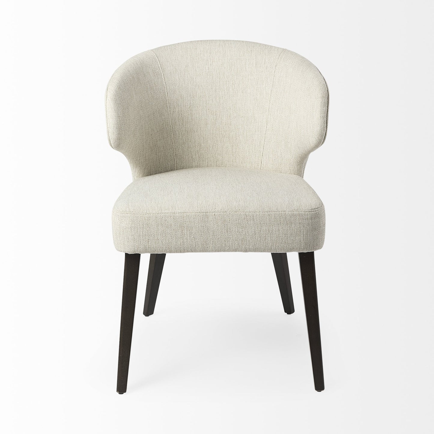 HERMOSA WINGBACK IVORY-BLACK DINING CHAIR