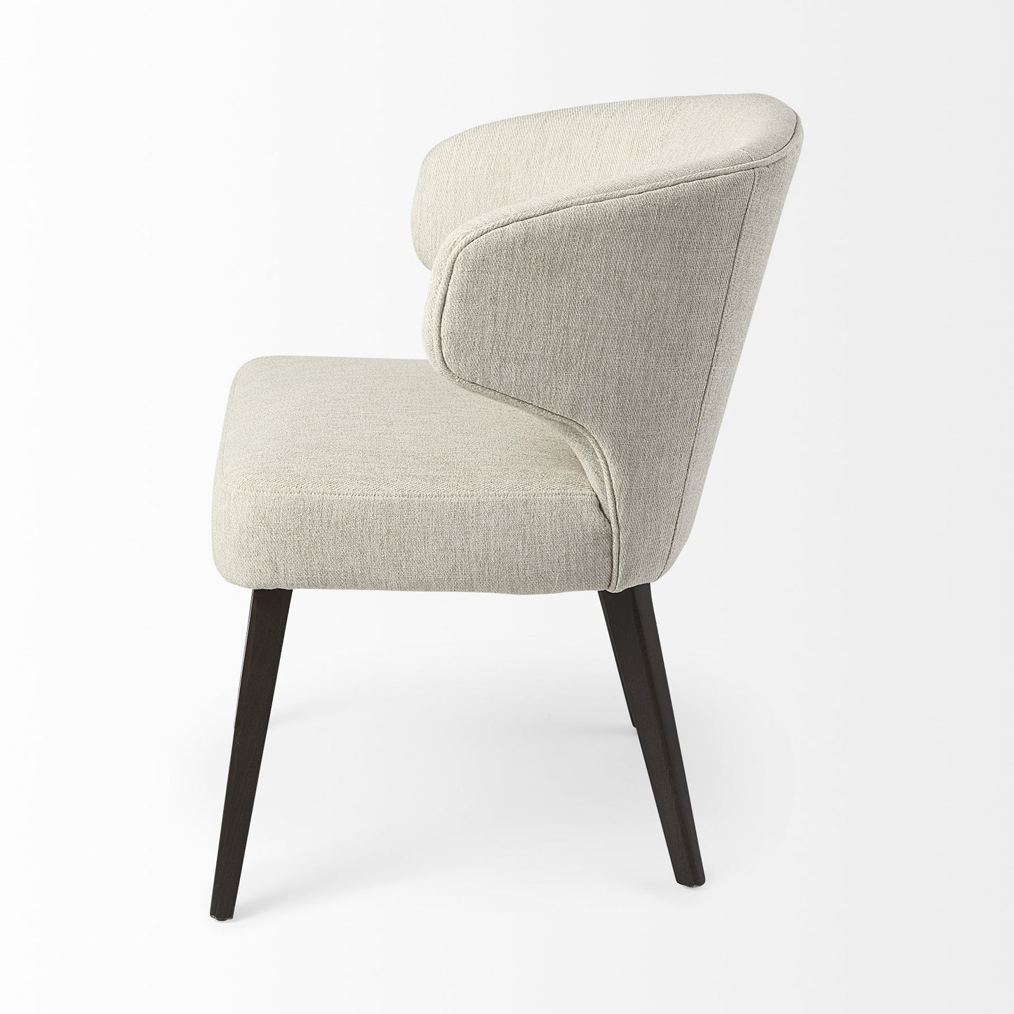 HERMOSA WINGBACK IVORY-BLACK DINING CHAIR