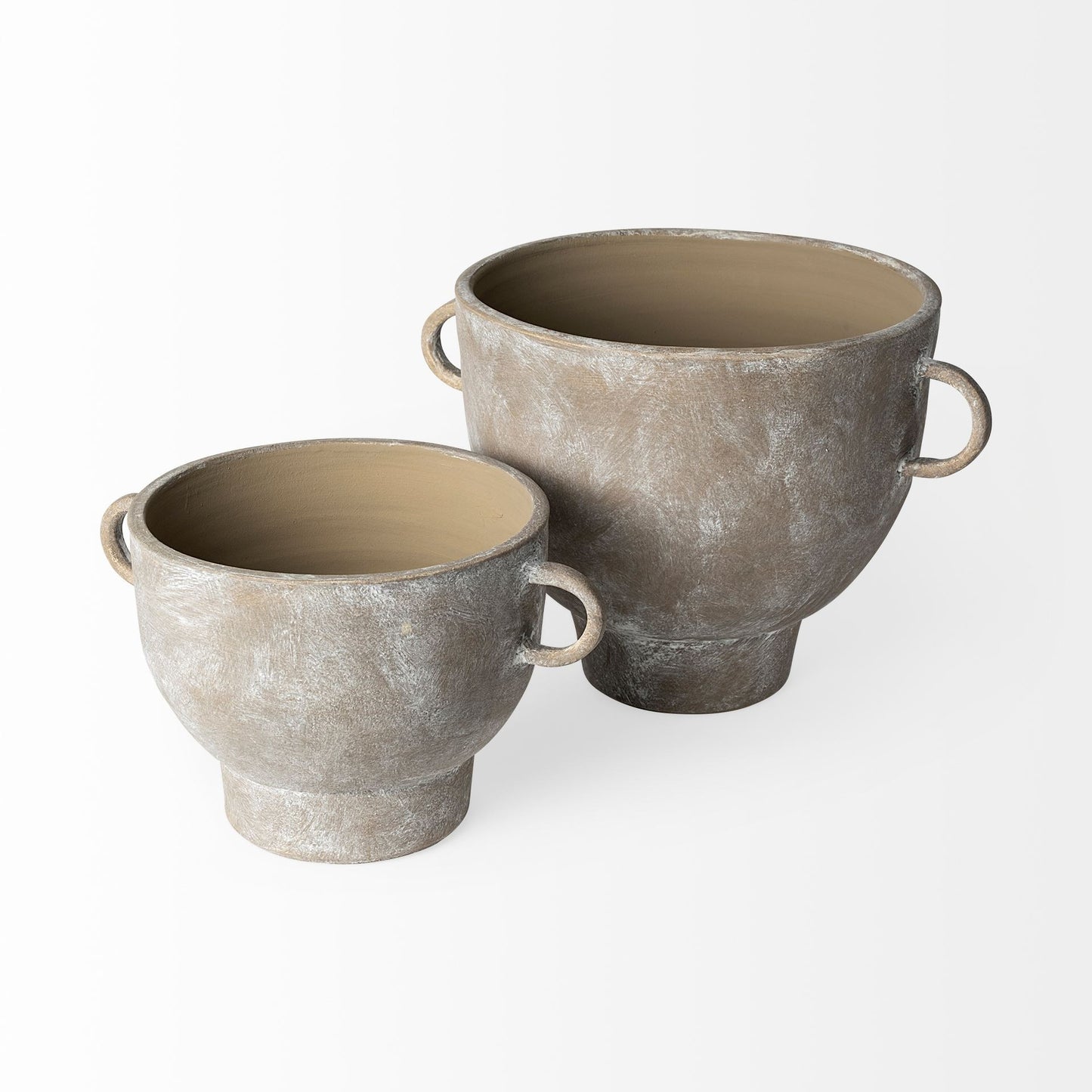 HERMOSA 7" BROWN CERAMIC TABLE VASE