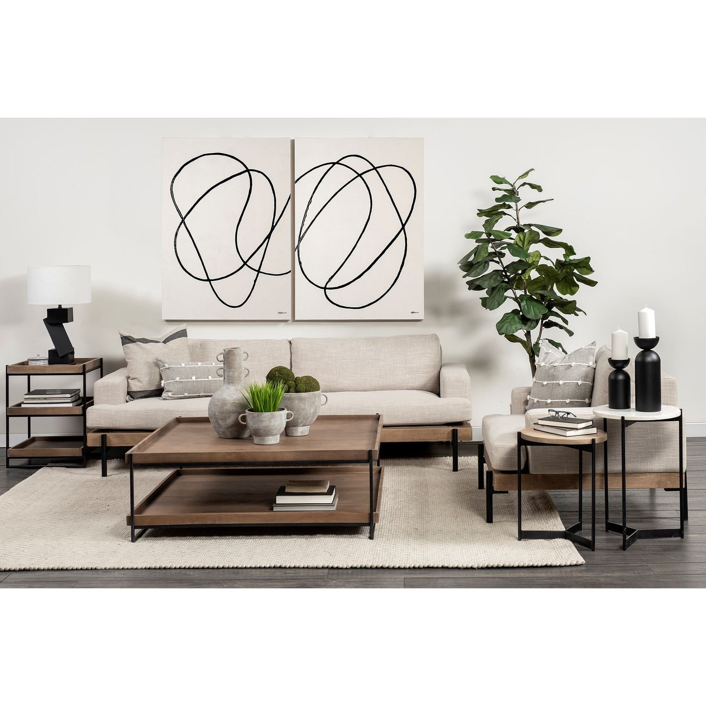 HERMOSA 7" BROWN CERAMIC TABLE VASE