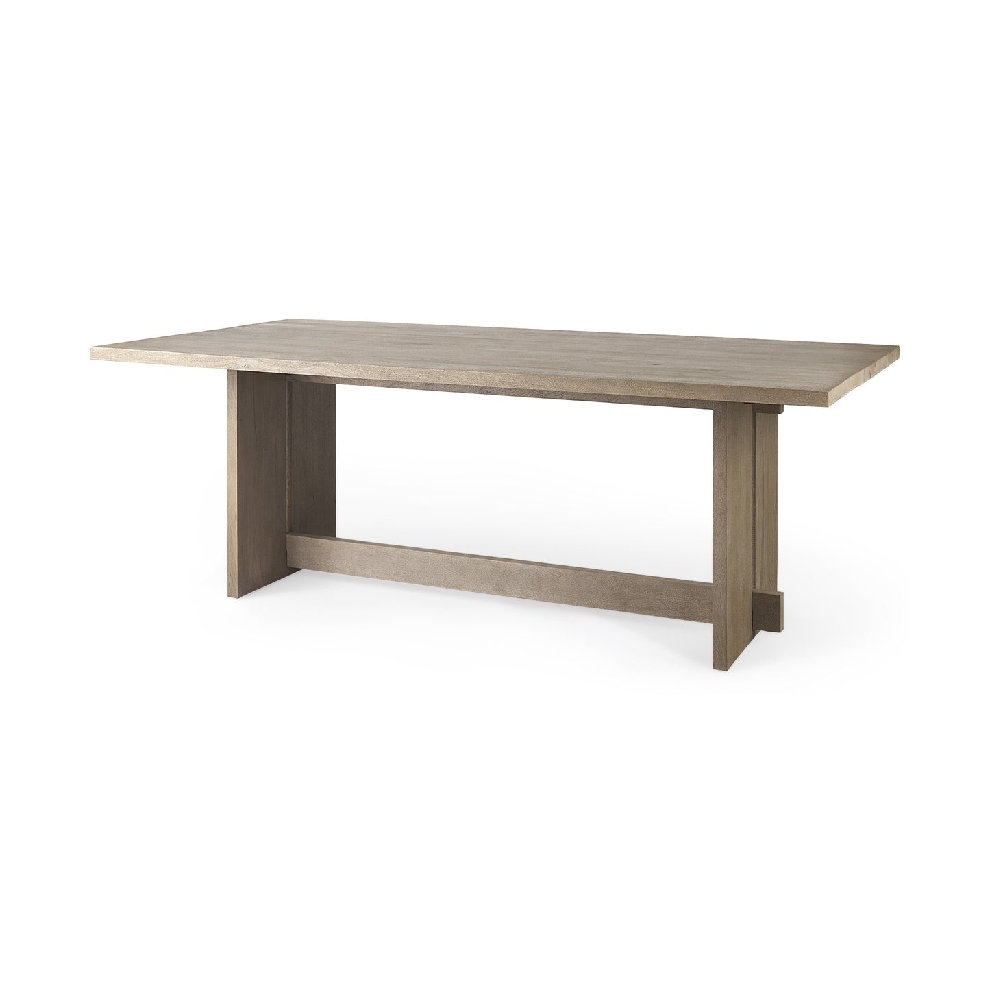 HERMOSA 84" TAUPE WOOD DINING TABLE