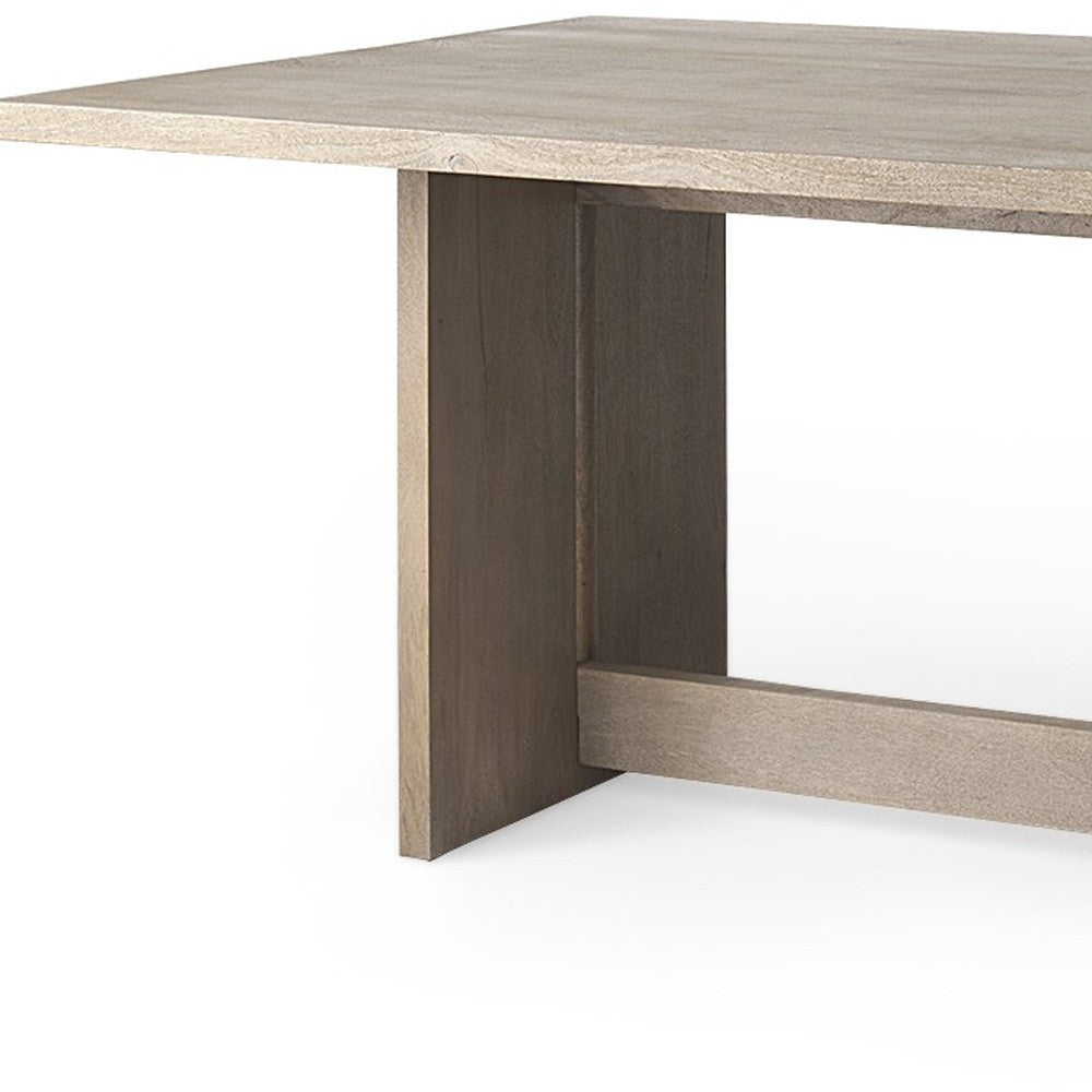 HERMOSA 84" TAUPE WOOD DINING TABLE