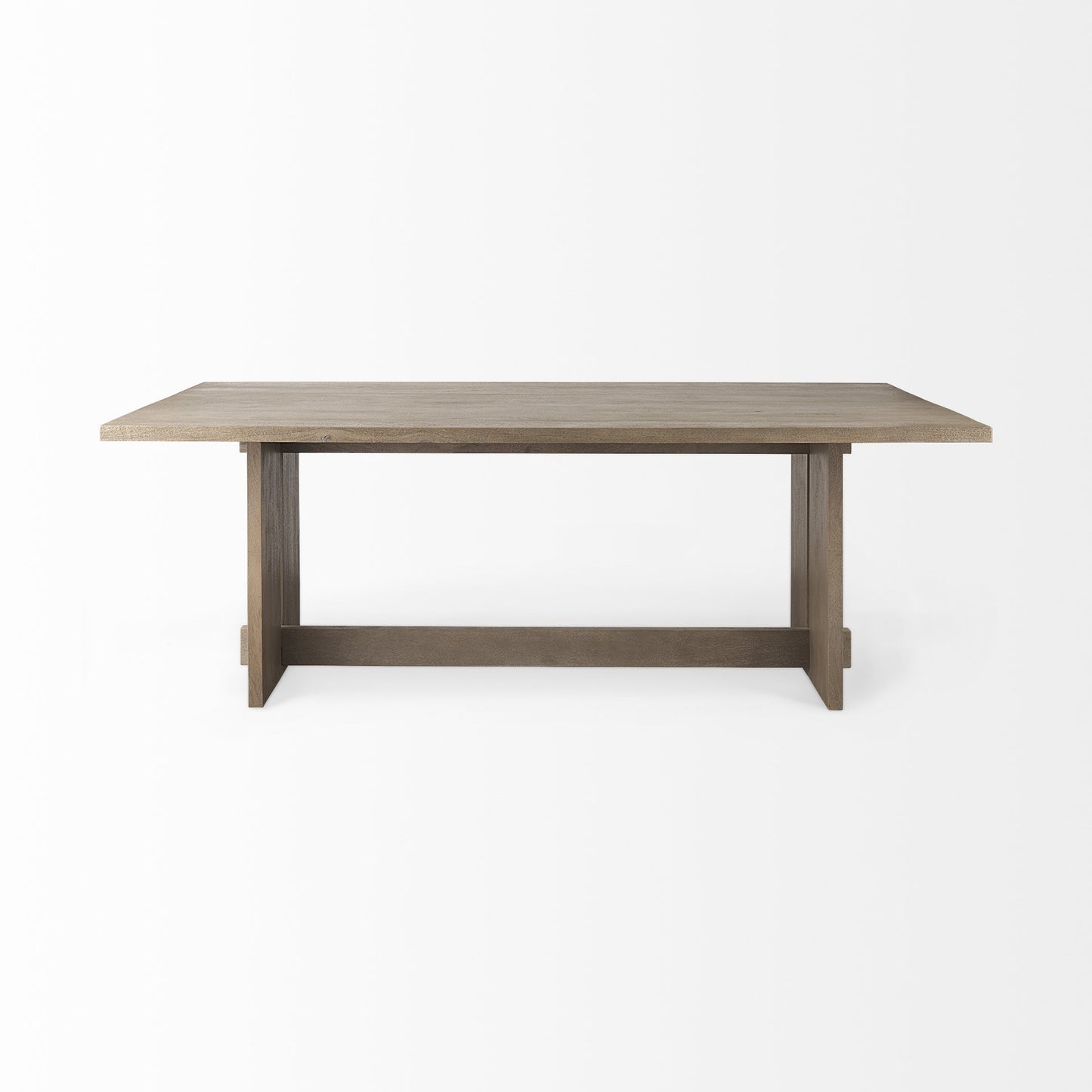 HERMOSA 84" TAUPE WOOD DINING TABLE