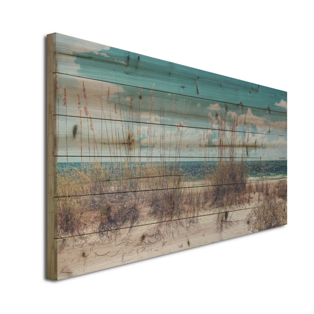 OCEAN SAND DUNES WOOD WALL ART