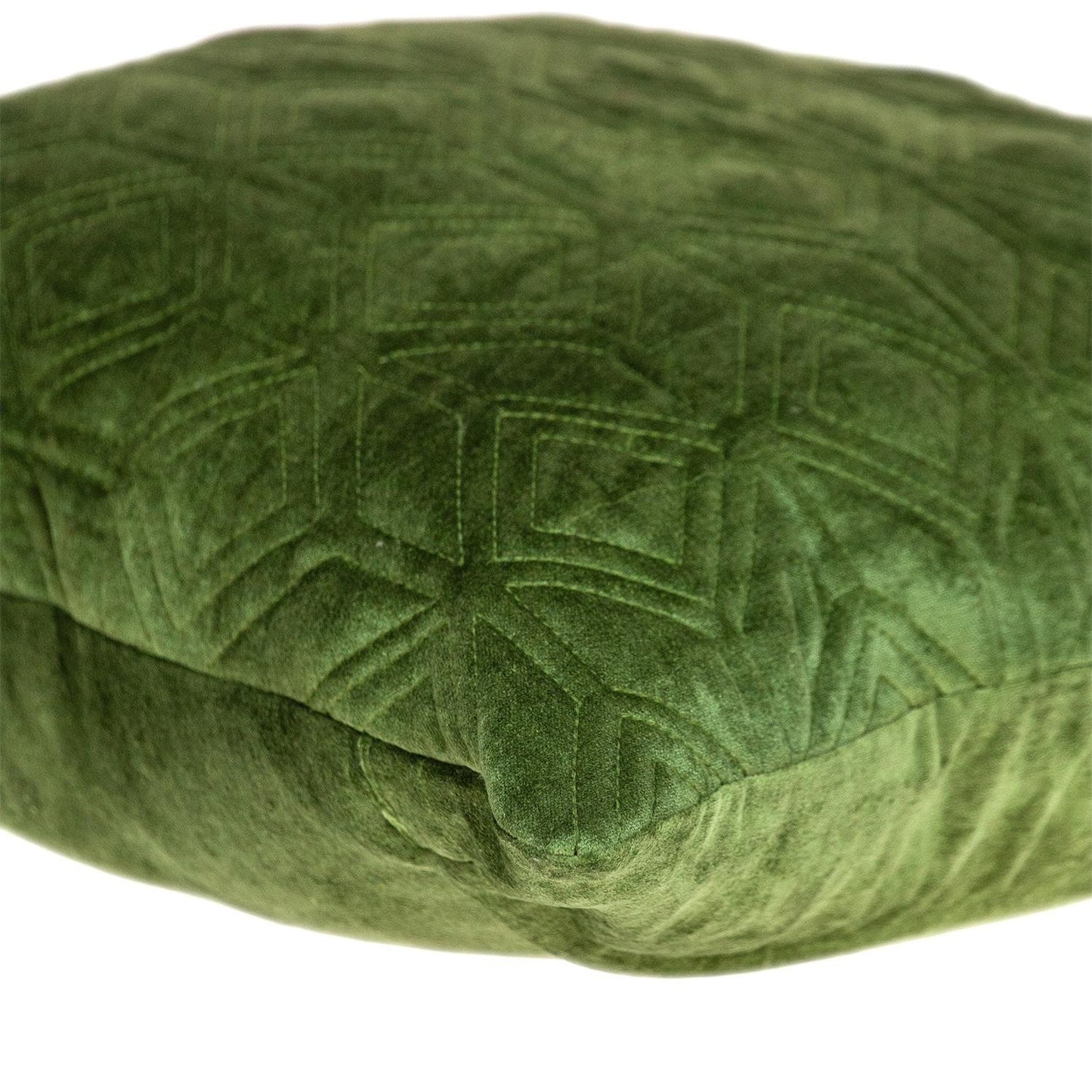 Tufted Olive Green Velvet Accent Throw Pillow - Varnish & Vibe