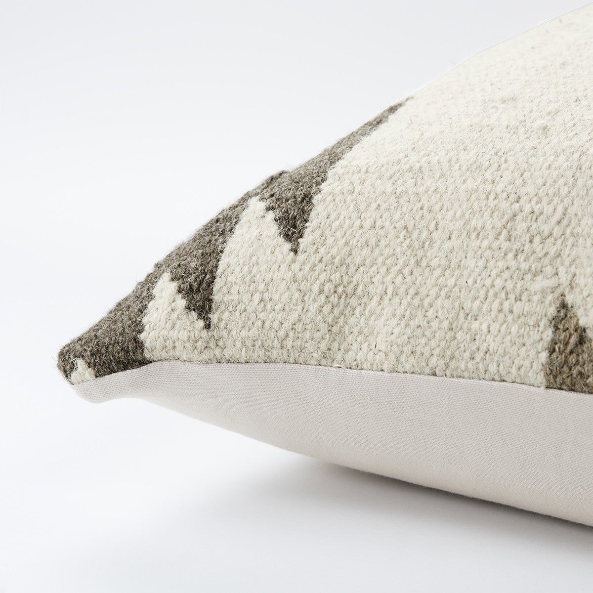 CALABASAS CREAM BEIGE CLASSIC IKAT PATTERN THROW PILLOW - Varnish & Vibe