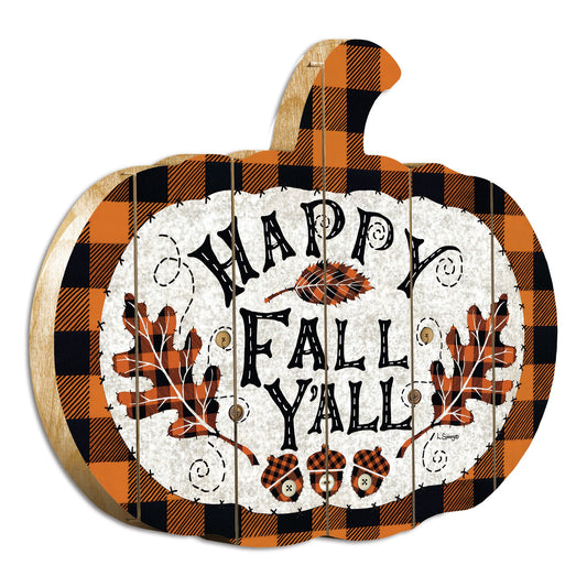linda spivey printed wooden pumpkin, happy fall artisan linda spivey, printed wooden pumpkin wall art, fall artisan linda spivey printed, spivey printed wooden pumpkin