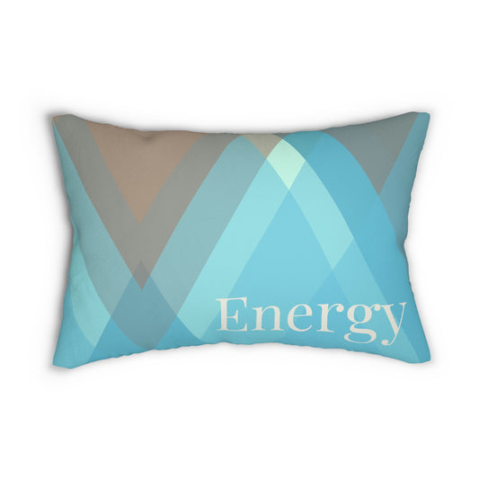 OCEAN ENERGY SPUN POLYESTER LUMBAR PILLOW