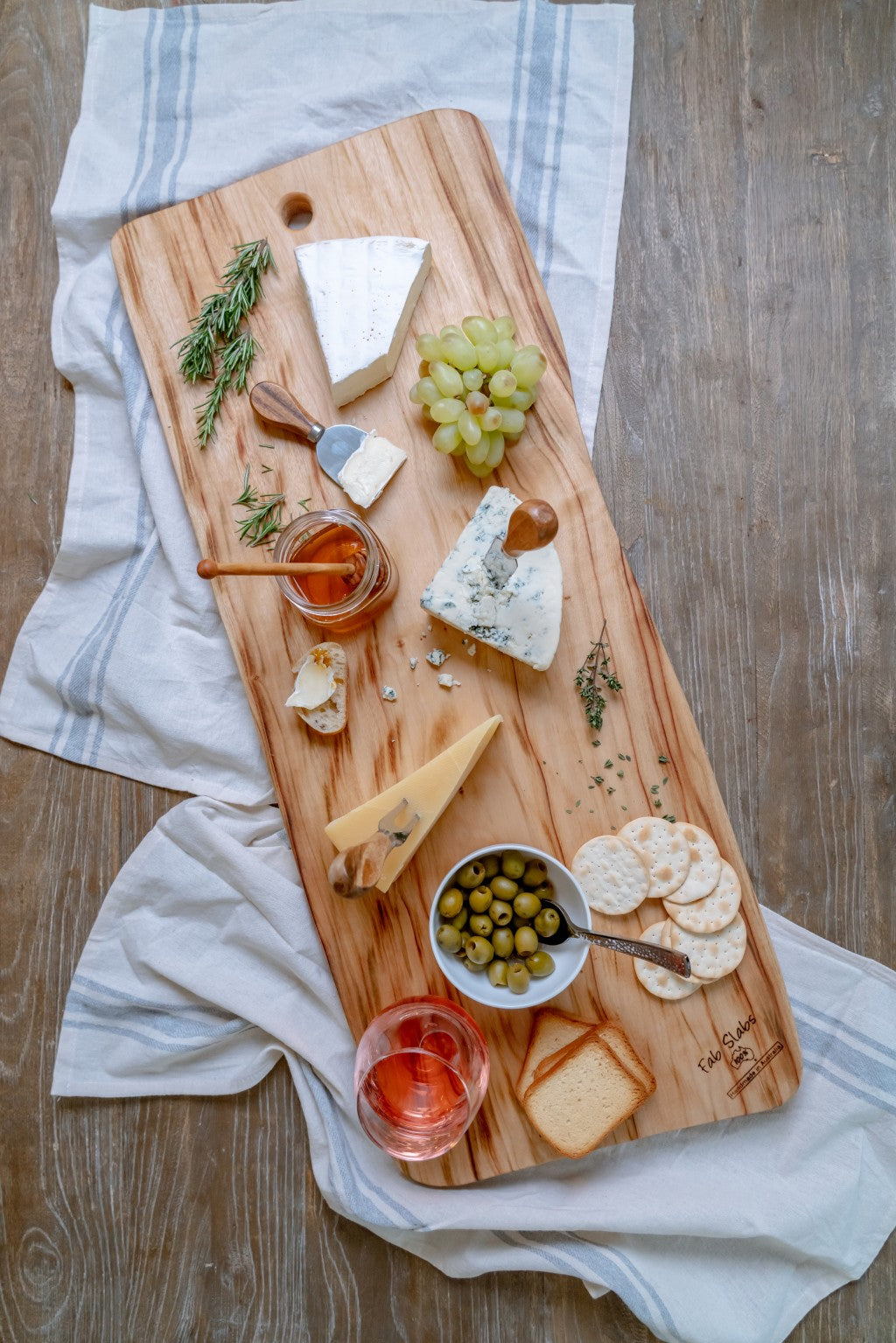 35" ARTISAN ORGANIC ANTI BACTERIAL WOOD CUTTING BOARD - Varnish & Vibe