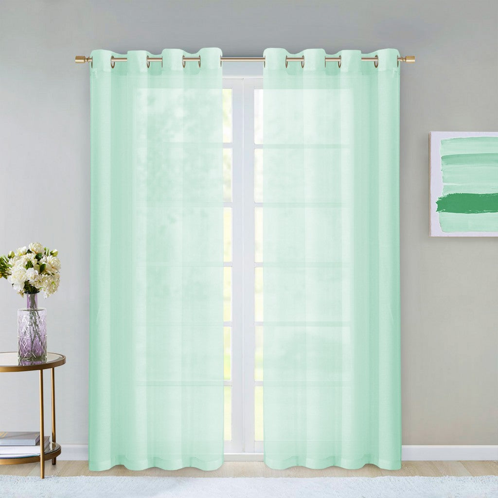 OCEAN 84"AQUA CURTAIN WINDOW PANELS