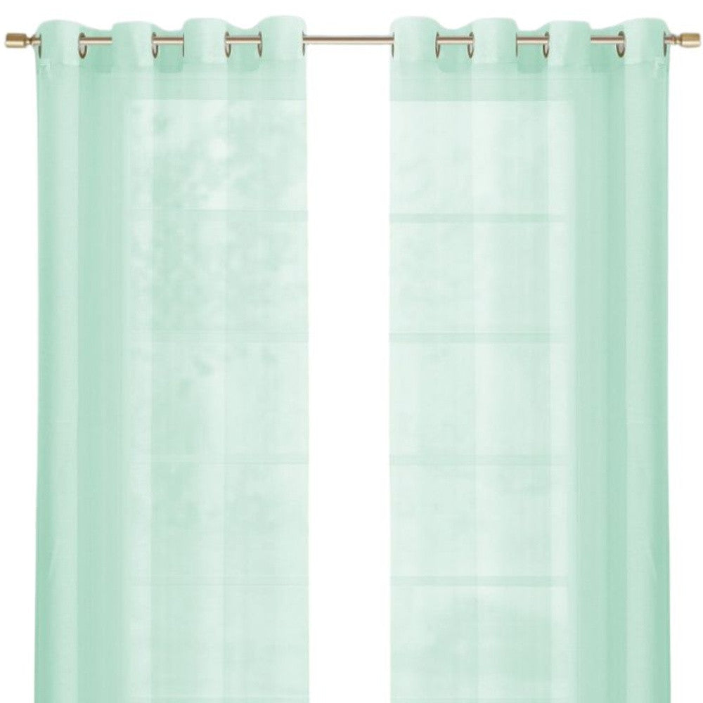 OCEAN 84"AQUA CURTAIN WINDOW PANELS