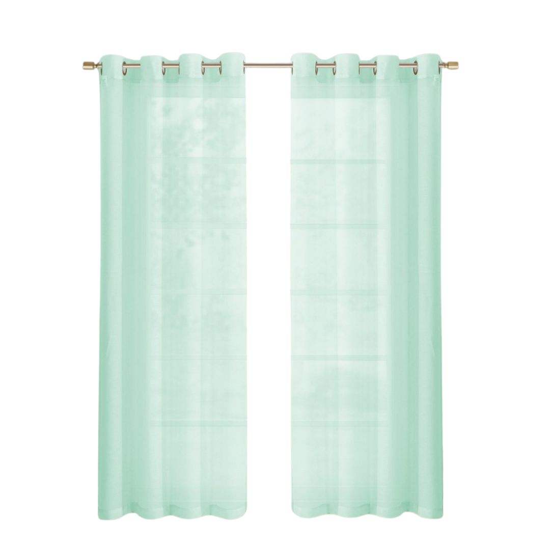 OCEAN 84"AQUA CURTAIN WINDOW PANELS