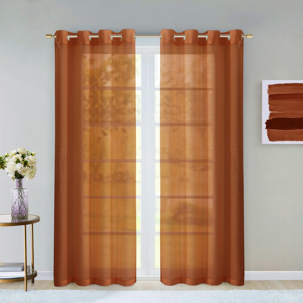 ARDMORE 84" RUST CURTAIN WINDOW PANELS - Varnish & Vibe