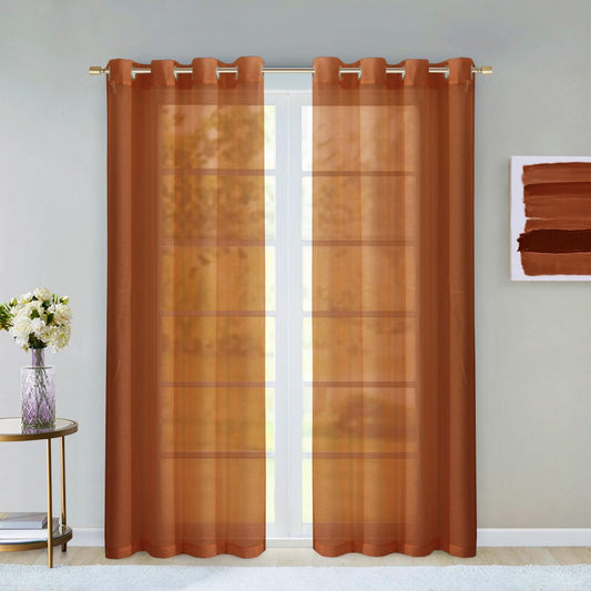 ARDMORE 84" RUST CURTAIN WINDOW PANELS - Varnish & Vibe