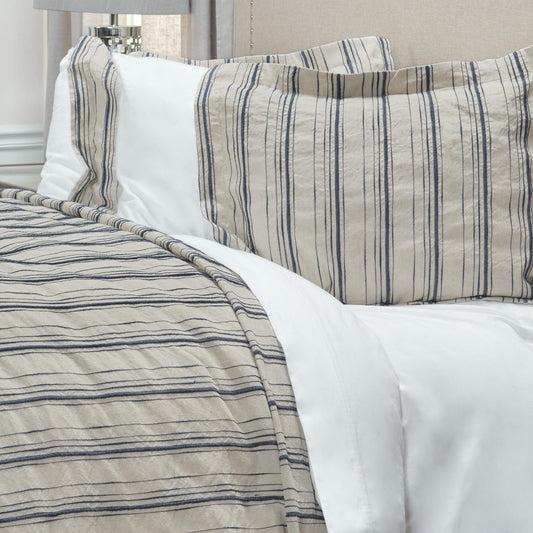 REDONDO 300 THREAD KING LINEN DUVET COVER - Varnish & Vibe