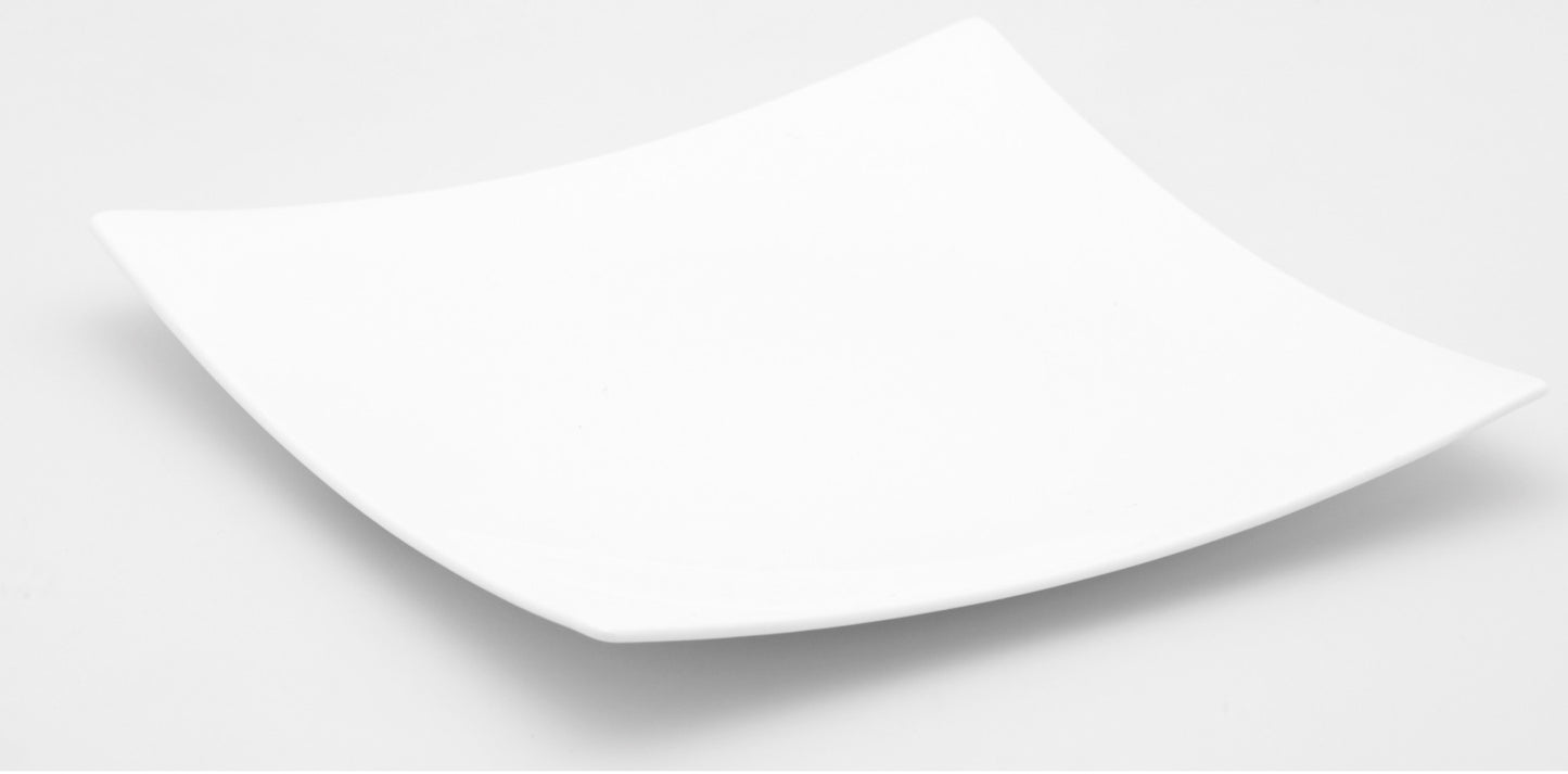 WHITE SQUARE PLATE SET OF SIX - Varnish & Vibe