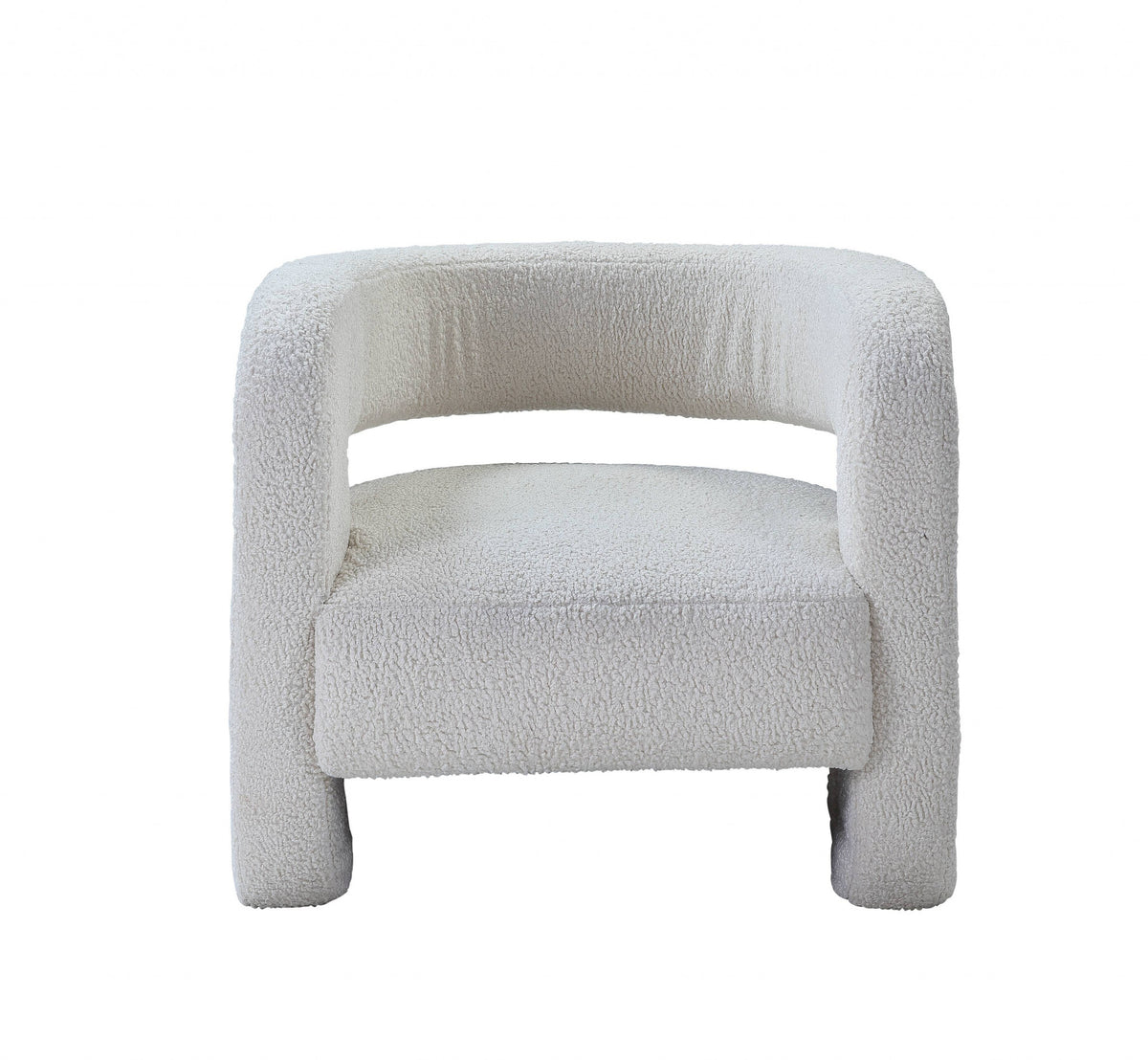 32" WHITE SHERPA BARREL CHAIR - Varnish & Vibe