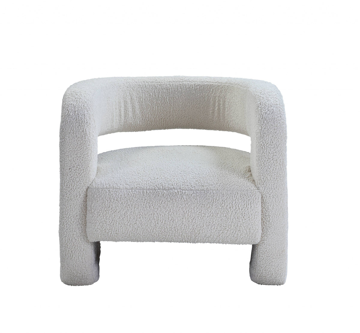 32" WHITE SHERPA BARREL CHAIR - Varnish & Vibe
