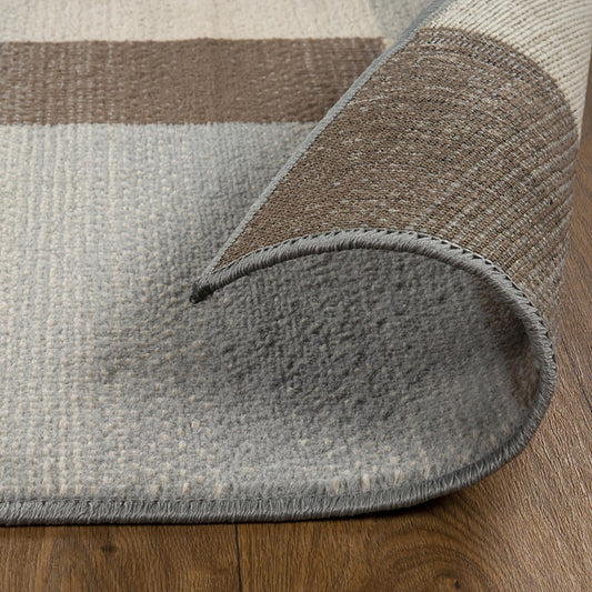 OCEAN 9' x 12' GRAY PATCHWORK RUG