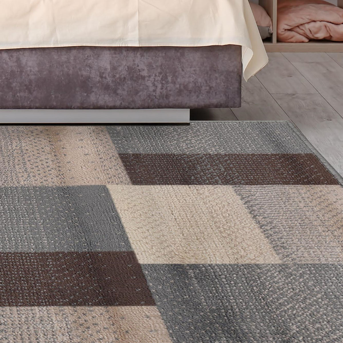 OCEAN 9' x 12' GRAY PATCHWORK RUG - Varnish & Vibe
