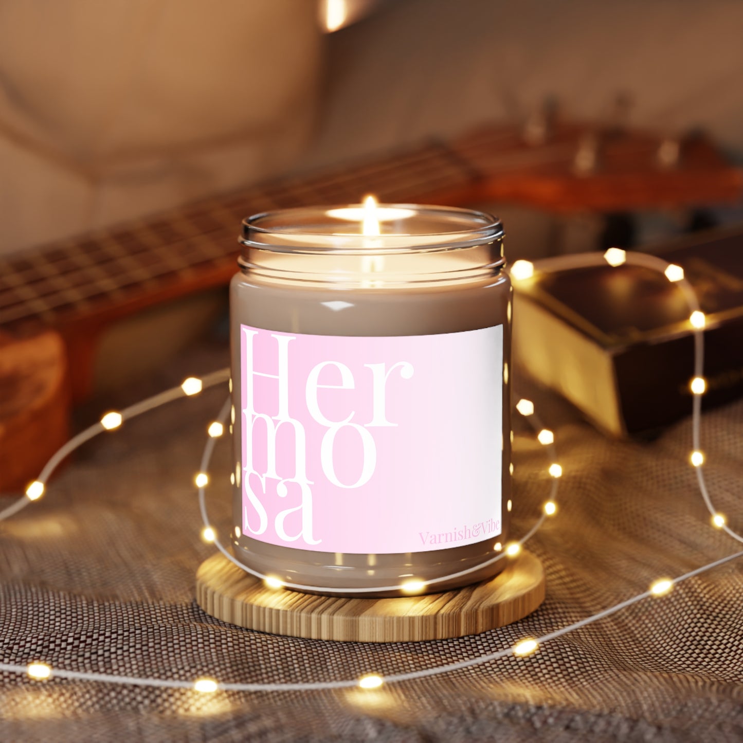 Hermosa Pink Scented Candles, 9oz
