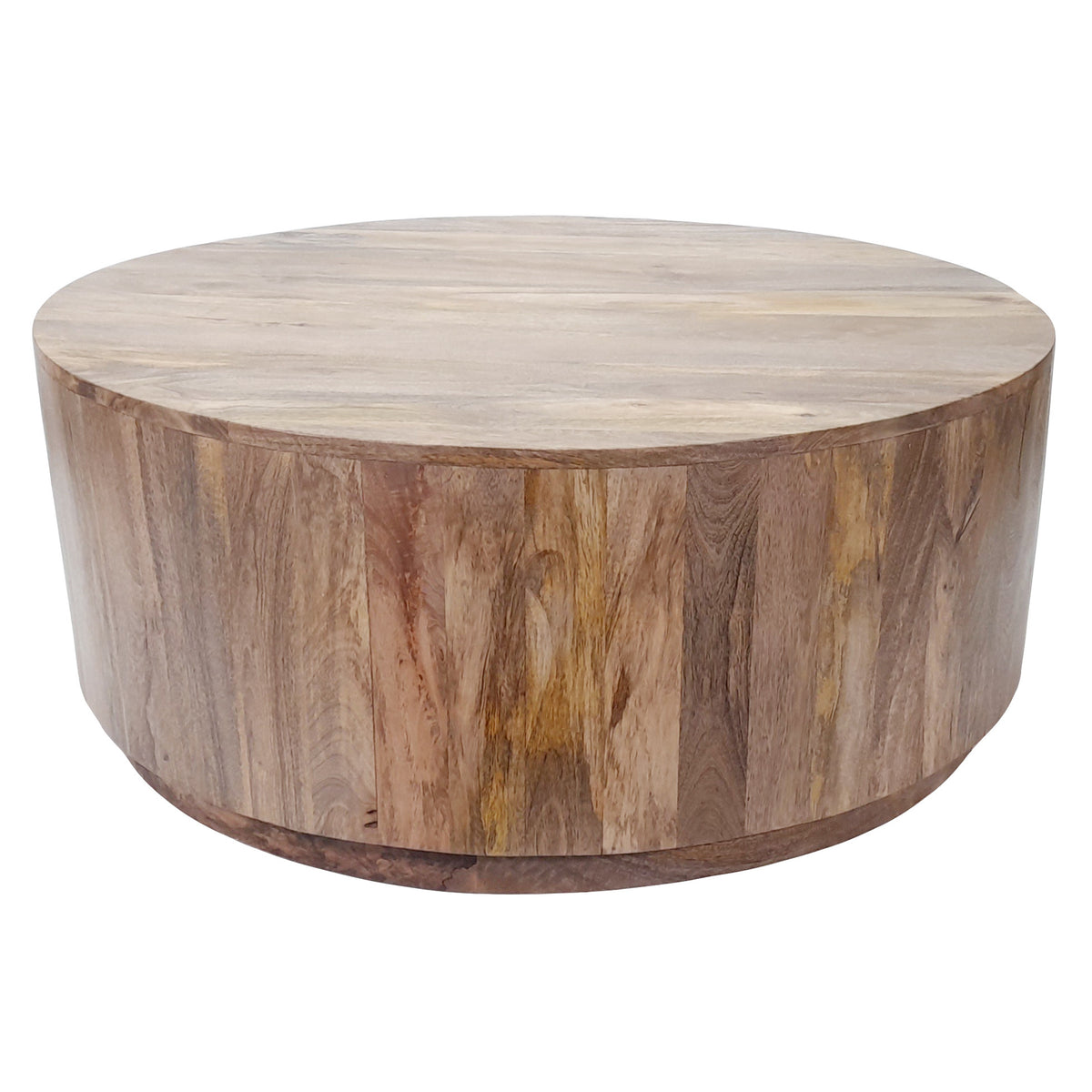 REDONDO NATURAL SOLID WOOD ROUND COFFEE TABLE