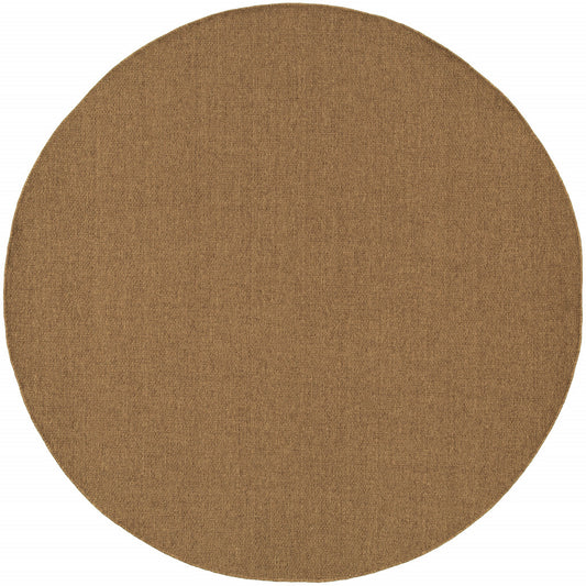 LAKEVIEW 8' TAN ROUND OUTDOOR RUG