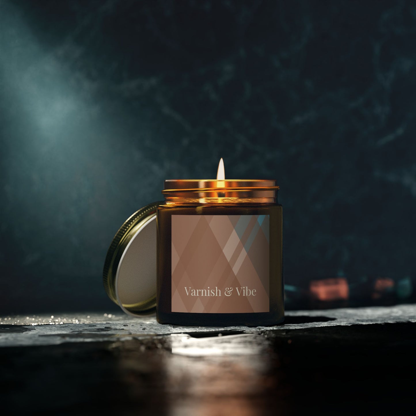 MOCHA MOUSSE 4oz/9oz COCONUT APRICOT WAX SCENTED CANDLE - Varnish & Vibe