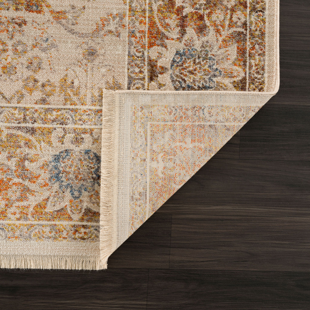 CALABASAS 8' X 10' IVORY ORIENTAL AREA RUG - Varnish & Vibe