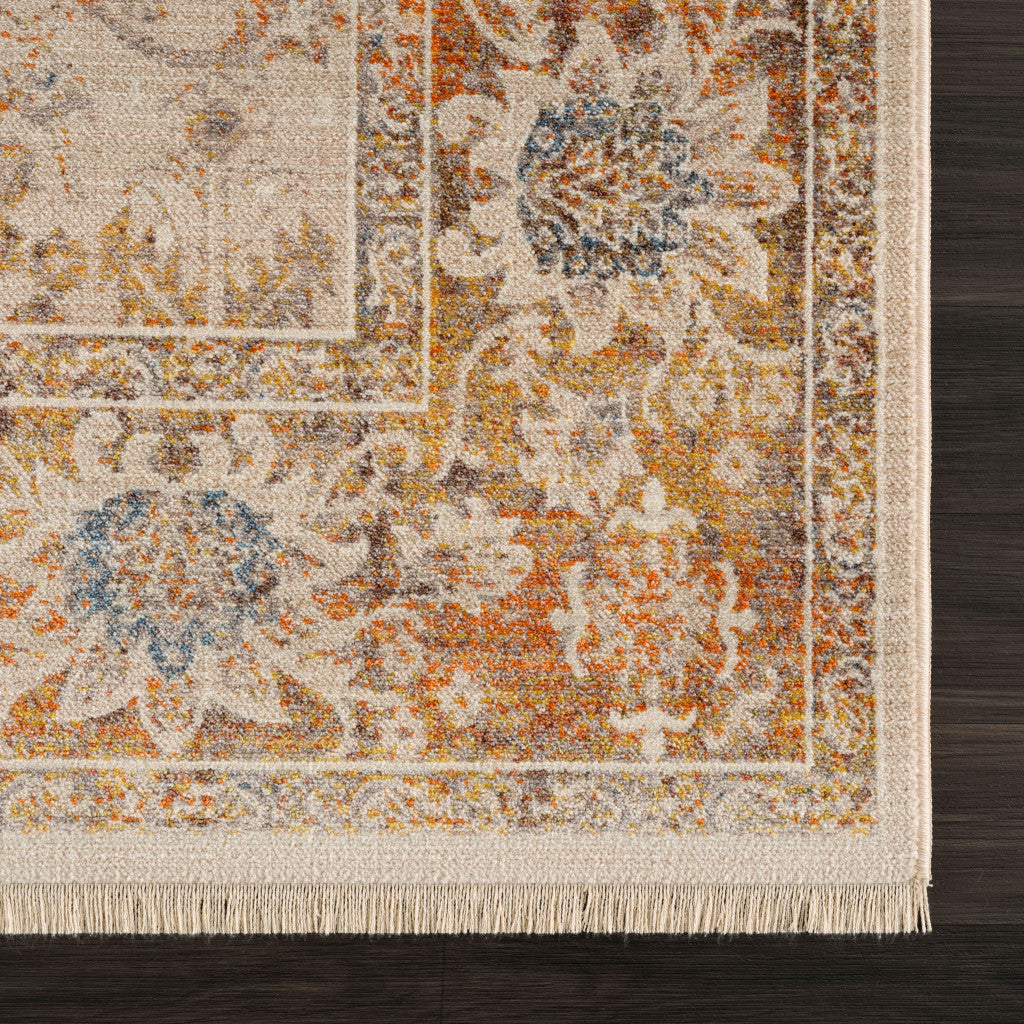 CALABASAS 8' X 10' IVORY ORIENTAL AREA RUG - Varnish & Vibe