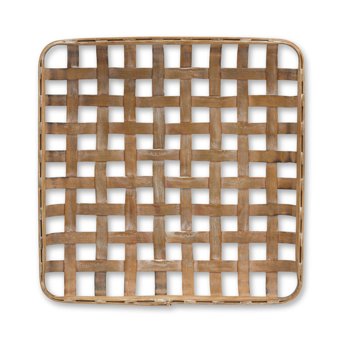 SET OF TWO BROWN SQUARE BAMBOO VANITY TRAY - Varnish & Vibe
