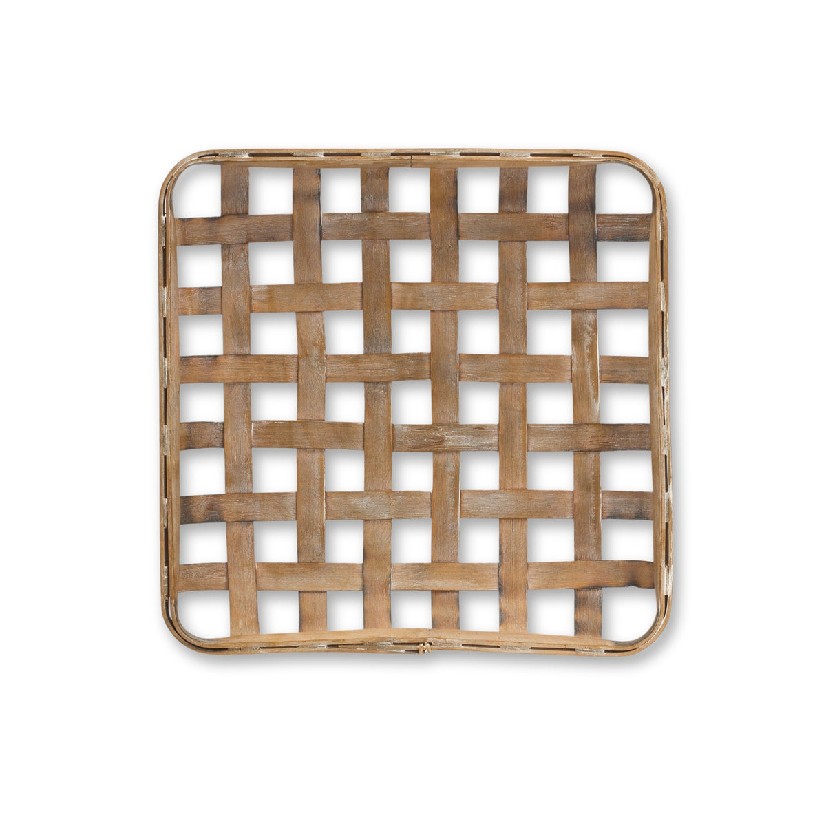 SET OF TWO BROWN SQUARE BAMBOO VANITY TRAY - Varnish & Vibe