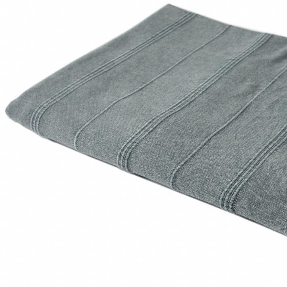 LAKEVIEW MOONLIGHT BLUE ORGANIC COTTON THROW BLANKET