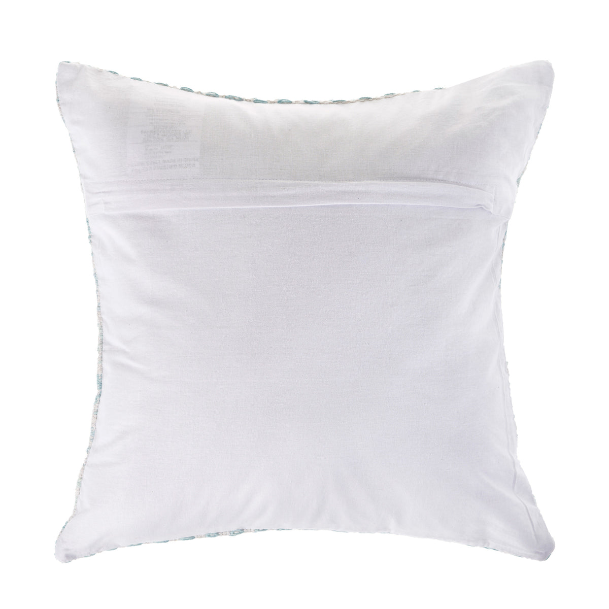 MALIBU 18" LIGHT BLUE AND WHITE CHEVRON COTTON THROW PILLOW - Varnish & Vibe