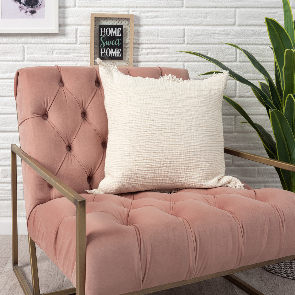 zippered 20" X 20" X cotton throw pillow, 20" X 20" X cotton throw pillow, cotton throw pillow, 20" X 20" X cream solid color zippered, solid color zippered 20" X 20" X cotton