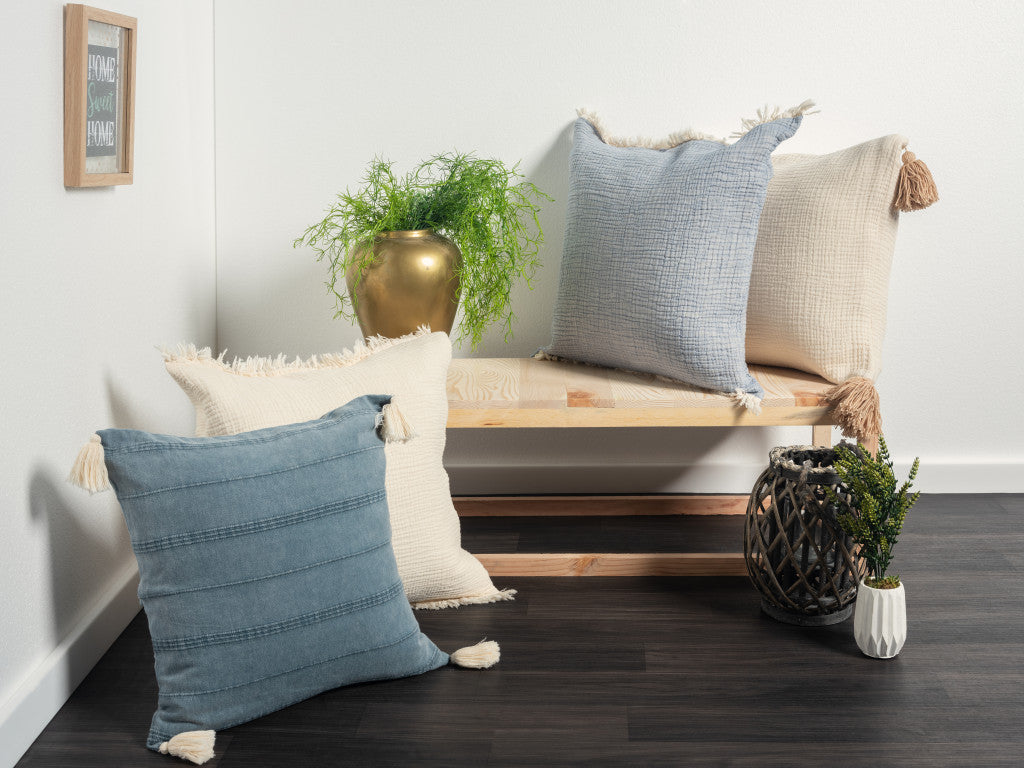 zippered 20" X 20" X cotton throw pillow, 20" X 20" X cotton throw pillow, cotton throw pillow, 20" X 20" X blue solid color zippered, solid color zippered 20" X 20" X cotton