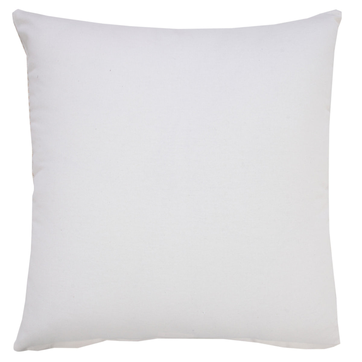 MALIBU 20" X 20" BEIGE AND WHITE 100% COTTON STRIPED ZIPPERED PILLOW - Varnish & Vibe