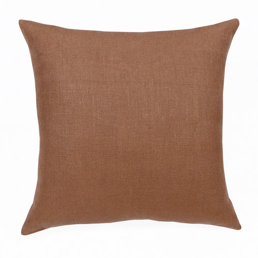 MALIBU 20" BROWN LINEN THROW PILLOW - Varnish & Vibe