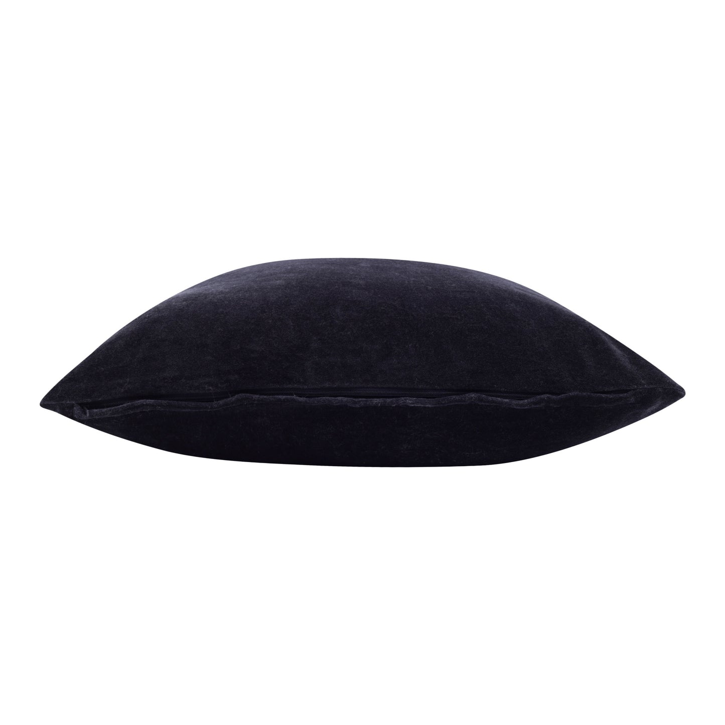 Black pillow on a white background