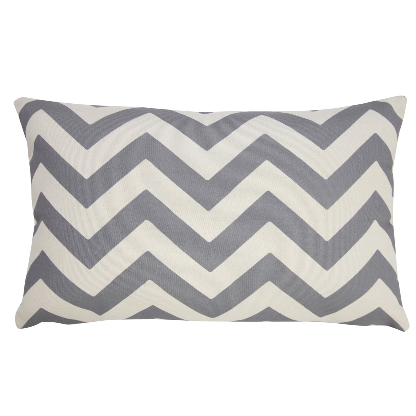 LAKEVIEW 14" x 20" GRAY CHEVRON OUTDOOR THROW PILLOW