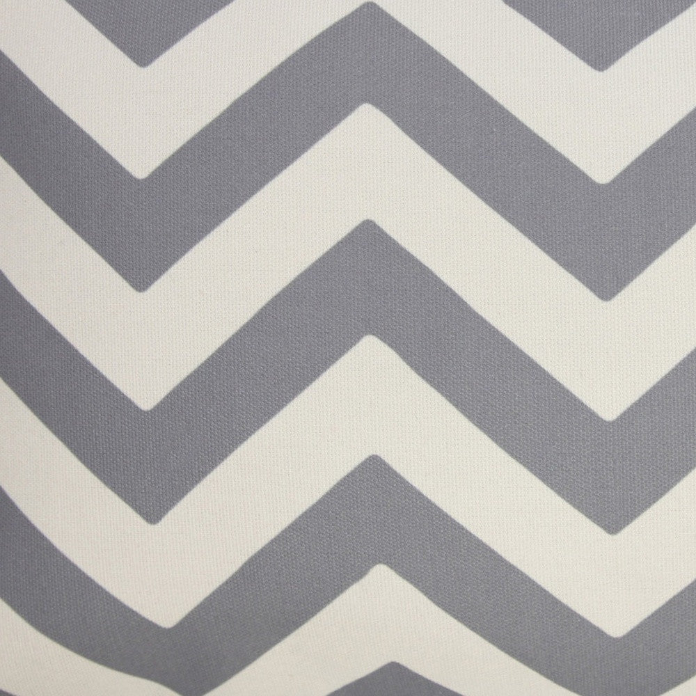 LAKEVIEW 14" x 20" GRAY CHEVRON OUTDOOR THROW PILLOW