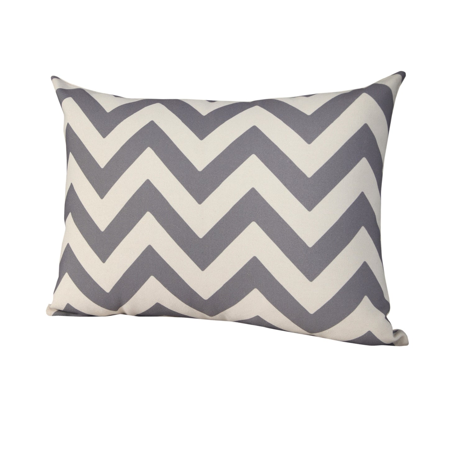 LAKEVIEW 14" x 20" GRAY CHEVRON OUTDOOR THROW PILLOW
