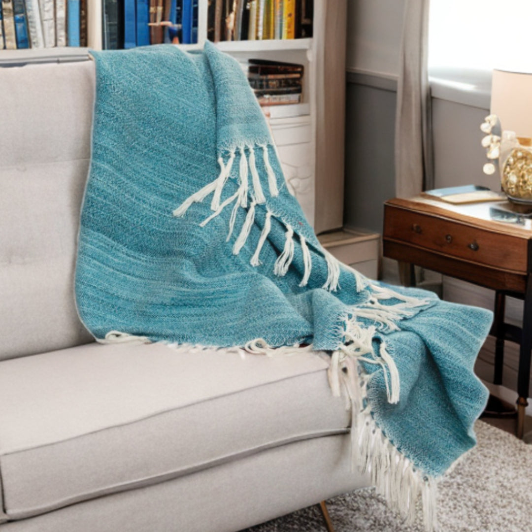 LAKEVIEW TEAL BLUE PET OUTDOOR THROW BLANKET