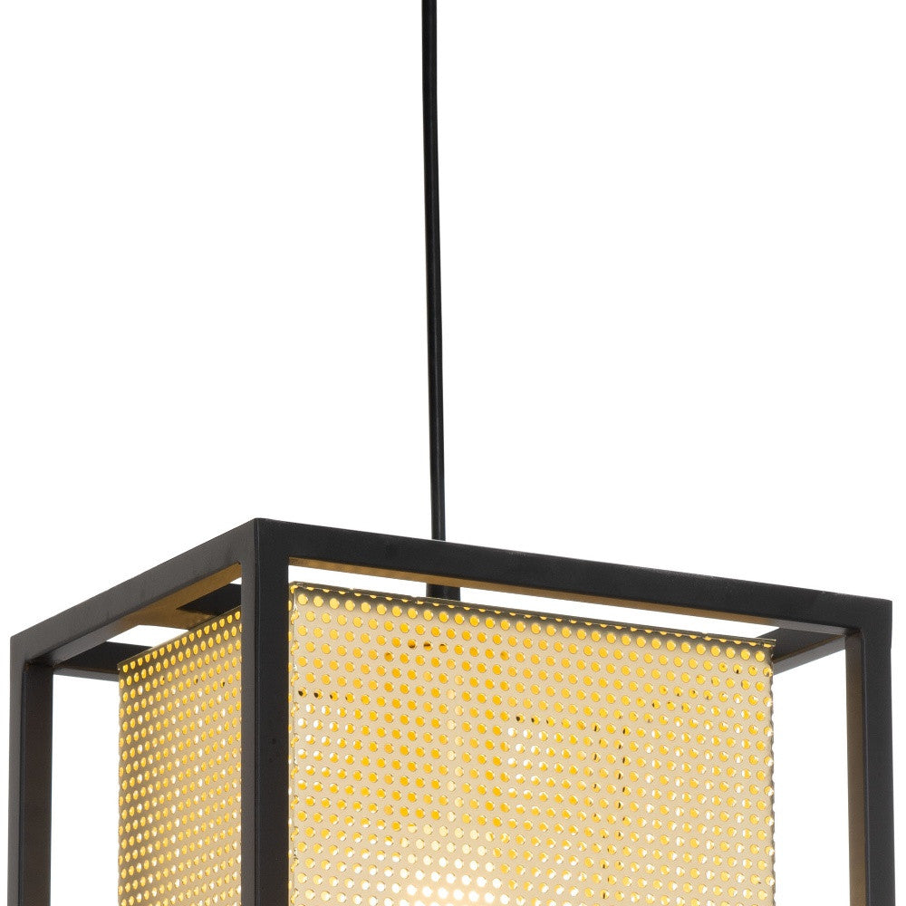 MANHATTAN GOLD AND BLACK METAL CEILING LIGHT