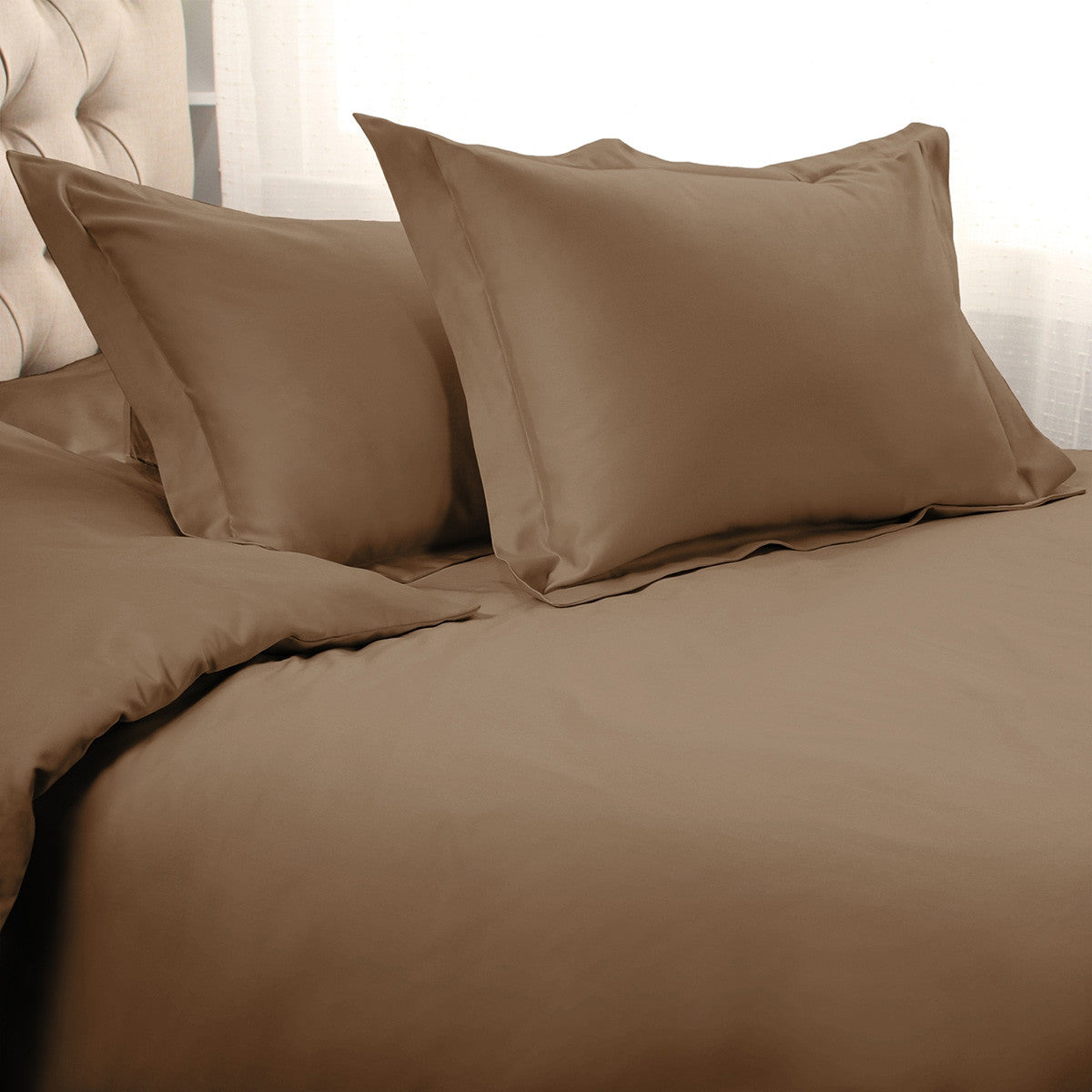 OCEAN 1500 TC TAUPE QUEEN DUVET COVER SET